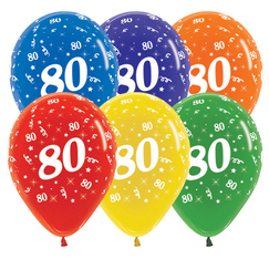 Assorted 80 Crystal Balloons - pk25