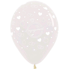 Engagement Clear Balloons (pk6)