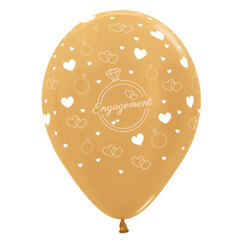 Engagement Metallic Gold Balloons (pk6)