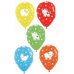 Farm Animals Balloons - pk12