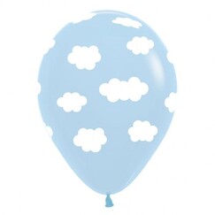 White Clouds On Blue Balloons - pk12