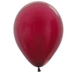 Metallic Burgundy 30cm Balloons - pk25