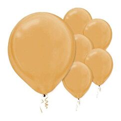 Small Gold 12cm Balloons - pk50