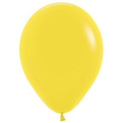 12cm Fashion Yellow Latex Balloons - pk50