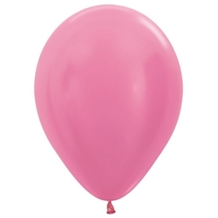 Fuchsia Pink 30cm Satin Pearl Balloons - pk25