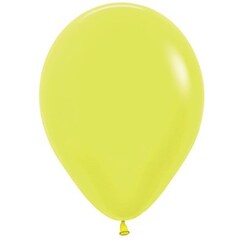 Neon Yellow Small 12cm Balloons - pk50