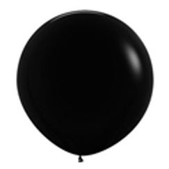 Black 90cm Jumbo Balloons - pk2