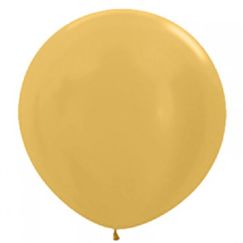 Gold 90cm Jumbo Balloons - pk2