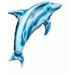 Blue Dolphin Balloon 