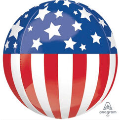 Patriotic Orbz Balloon (40cm)
