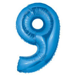 Number 9 Balloon - Blue