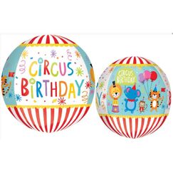Circus Birthday Orbz Balloon (40cm)