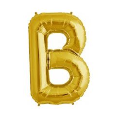 Letter B Megaloon Balloon - Gold