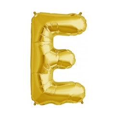 Letter E Megaloon Balloon - Gold