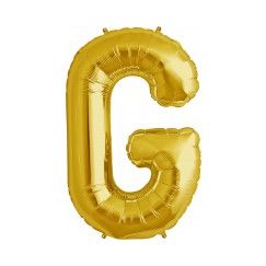 Letter G Megaloon Balloon - Gold