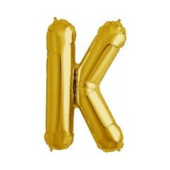 Letter K Megaloon Balloon - Gold
