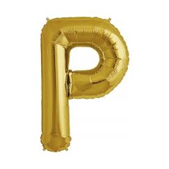 Letter P Megaloon Balloon - Gold