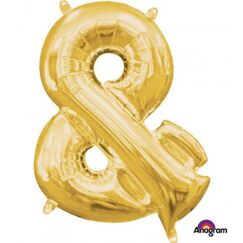 & Symbol 86cm Balloon - Gold