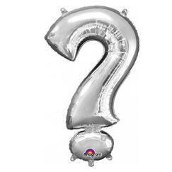 Silver Question Mark (?) Balloon (86cm)