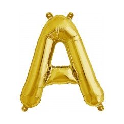 Letter A Balloon 40cm - Gold