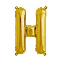 Letter H Balloon 40cm - Gold