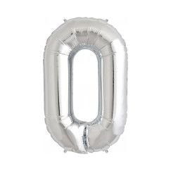 Letter O Balloon 40cm - Silver