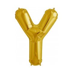 Letter Y Balloon 40cm - Gold