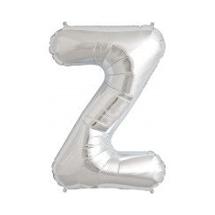 Letter Z Balloon 40cm - Silver