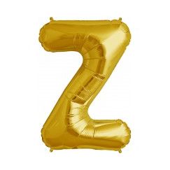 Letter Z Balloon 40cm - Gold