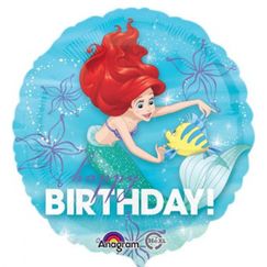 ! Ariel Birthday Foil Balloon (45cm)