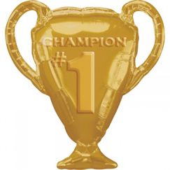 Gold Champion #1 Trophy Balloon