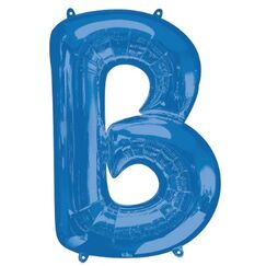 Letter B Balloon (86cm) - Blue