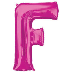 Letter F Balloon - Pink (86cm)