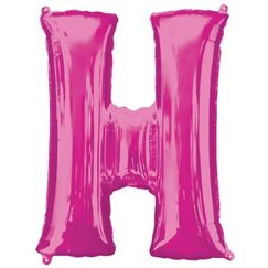 Letter H Balloon - Pink (86cm)