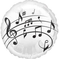 Music Notes Foil Balloon (45cm)