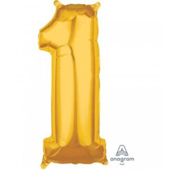Gold Number 1 Balloon (66cm)