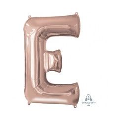 Letter E Megaloon Balloon - Rose Gold
