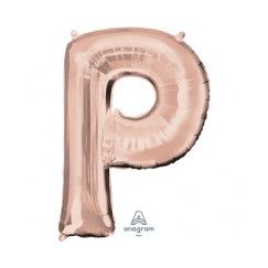 Letter P Megaloon Balloon - Rose Gold