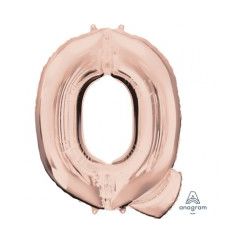 Letter Q Megaloon Balloon - Rose Gold