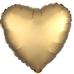 Gold Heart Satin Balloon (45cm)