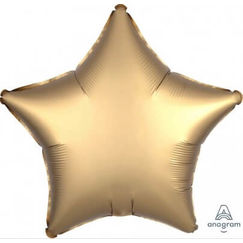 Gold Satin Luxe Star Foil Balloon (45cm)
