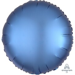 Azure Round Satin Balloon (45cm)