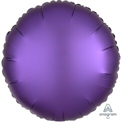 Purple Round Satin Balloon (45cm)