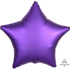 Purple Star Satin Balloon (45cm)