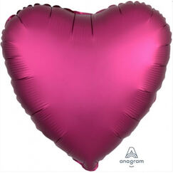 Pomegranate Heart Satin Balloon (45cm)