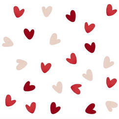Pink & Red Hearts Scatter
