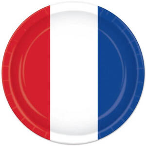 Red White Blue Large Plates (pk8)