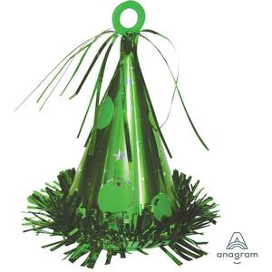 Green Party Hat Balloon Weight