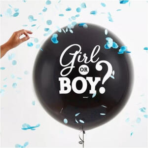 Gender Reveal BOY Balloon with Confetti (60cm)