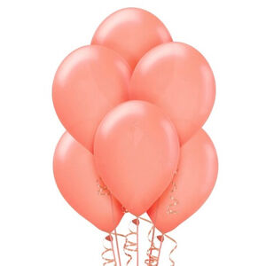! Rose Gold Pearl Balloons (30cm) - pk15